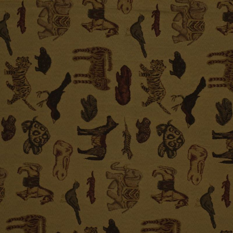 Robert Allen Fabric 036557 Menagerie Mahogany