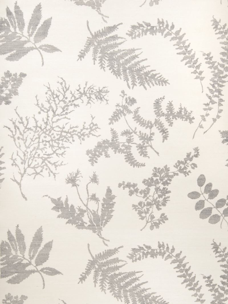 Stroheim Wallpaper 0658901 Wildflowers Sisal Gray On Oyster