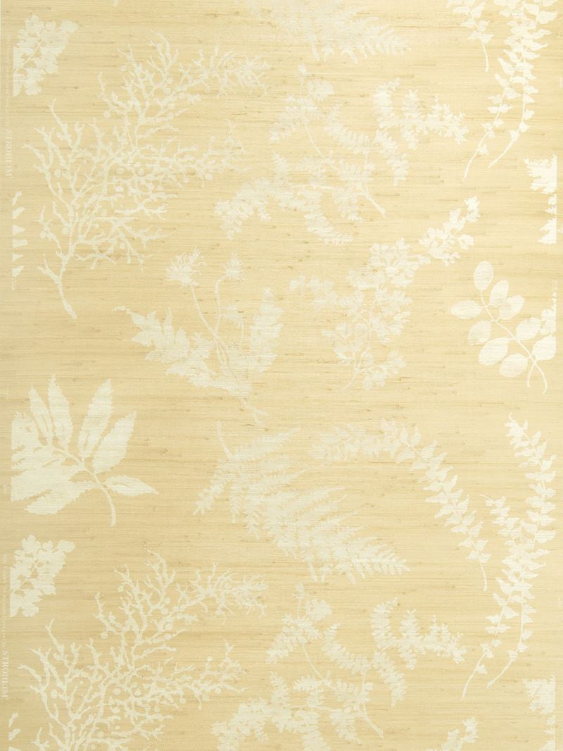 Stroheim Wallpaper 0659101 Wildflowers Jute Almond On Flax