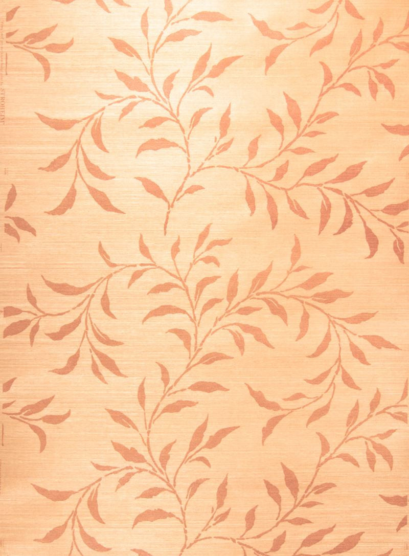 Stroheim Wallpaper 0659704 Viney Leaf Sisal Rust On Sienna