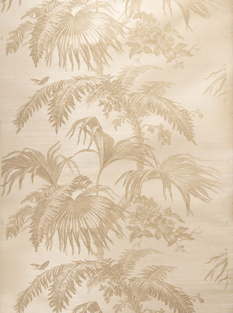 Stroheim Wallpaper 0660107 Palm Garden Sisal Taupe On Dove