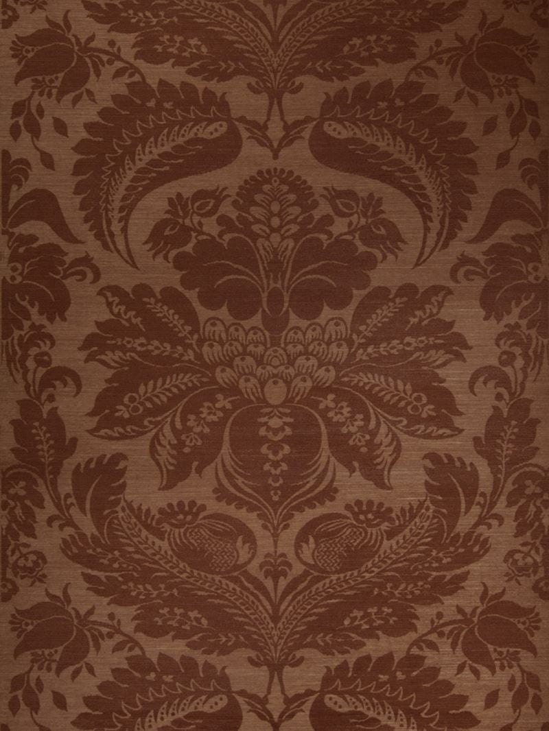 Stroheim Wallpaper 0665803 Townsend Sisal Brown On Walnut