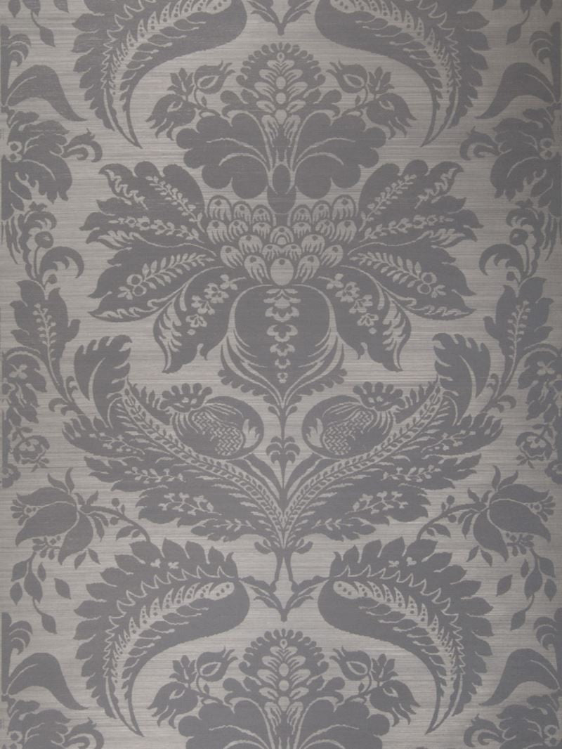 Stroheim Wallpaper 0665804 Townsend Sisal Slate On Gray