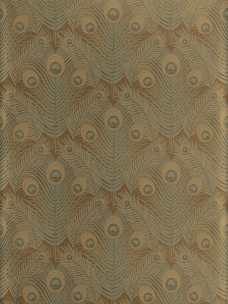Stroheim Wallpaper 0690402 Aliette Brown & Cobalt