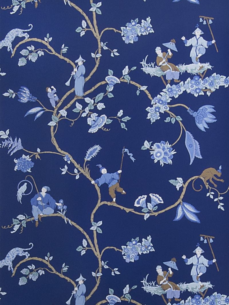 Stroheim Wallpaper 0693601 Crawley Indigo