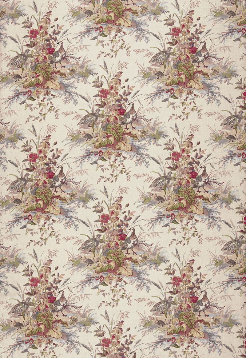 FSchumacher Fabric 1106021 Quail Meadow Winter