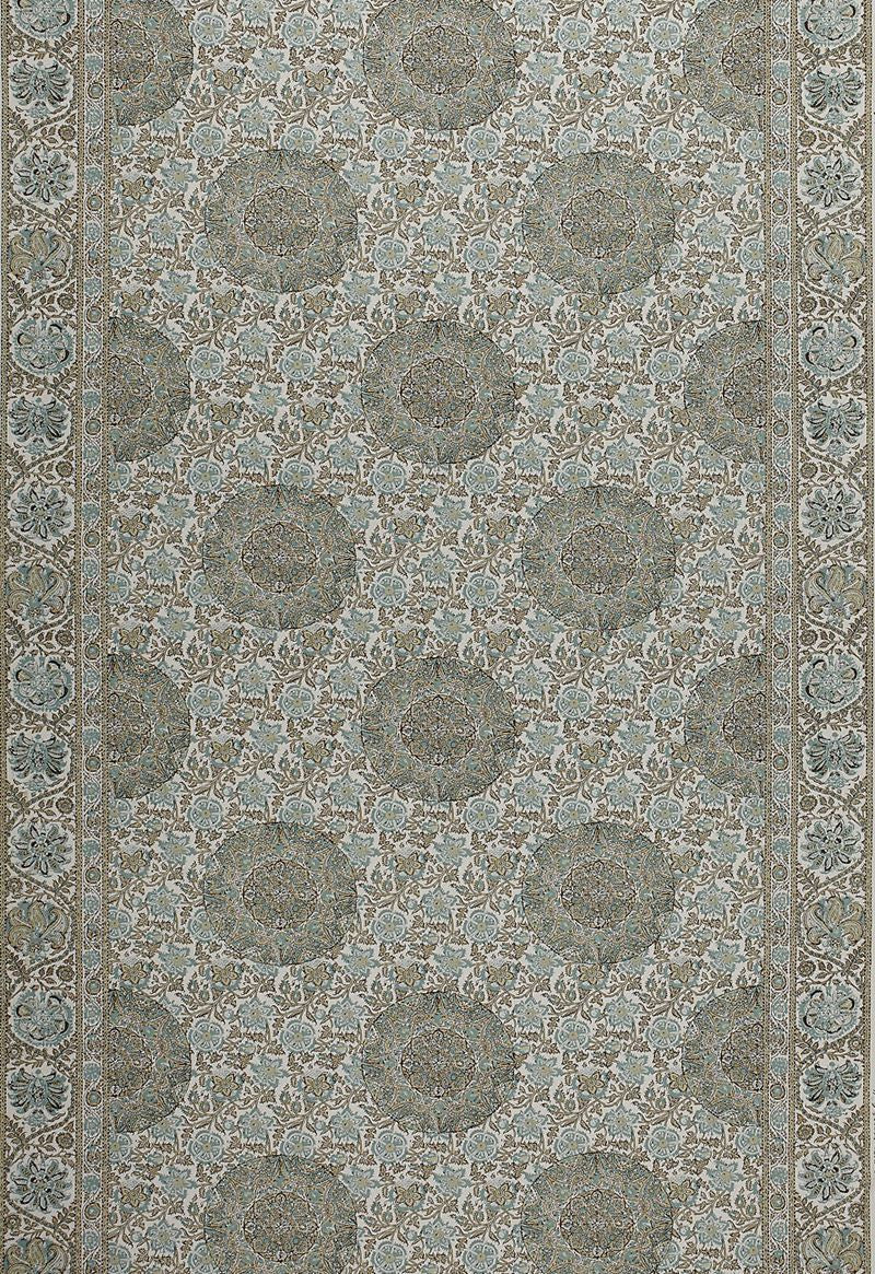 FSchumacher Fabric 1296002 Kaya Medallion Mineral
