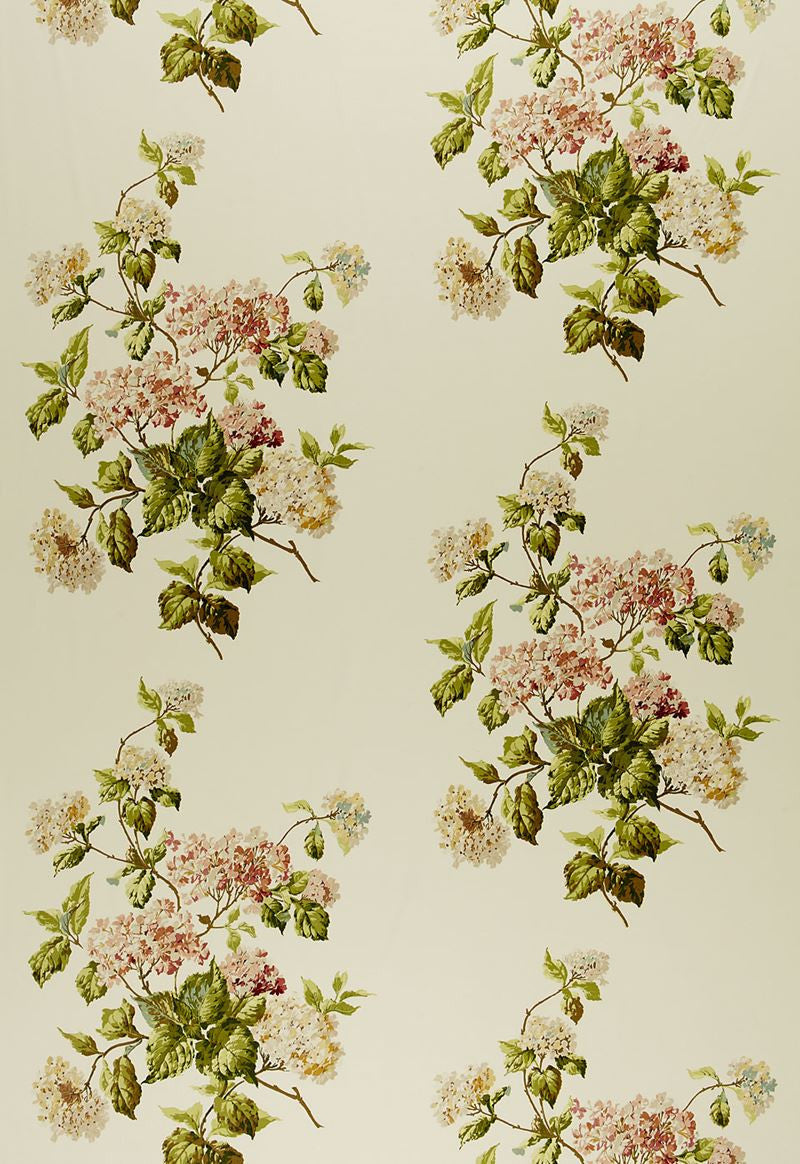 FSchumacher Fabric 1315000 Summer Hydrangea Ivory