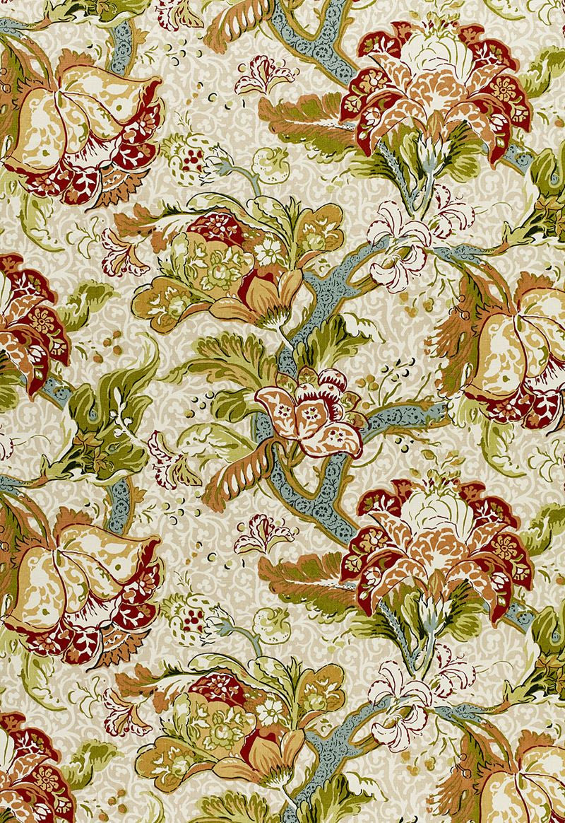FSchumacher Fabric 1319002 Ariella Jacobean Ecru