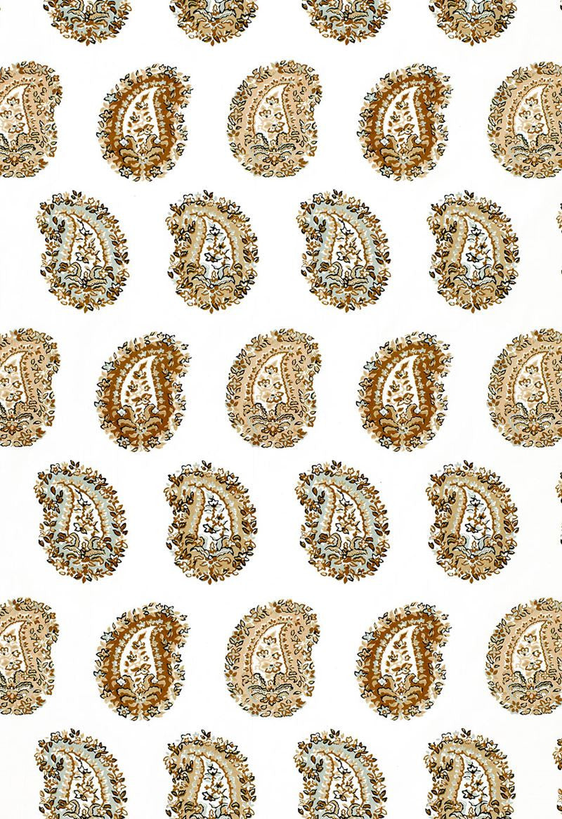 FSchumacher Fabric 1329002 Arklow Paisley Stone