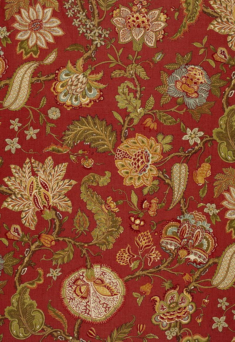 FSchumacher Fabric 172741 Chalfont Paprika