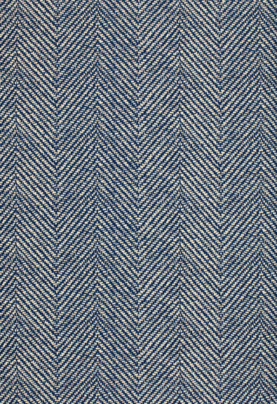 FSchumacher Fabric 173041 Chevron D'ETE Blue