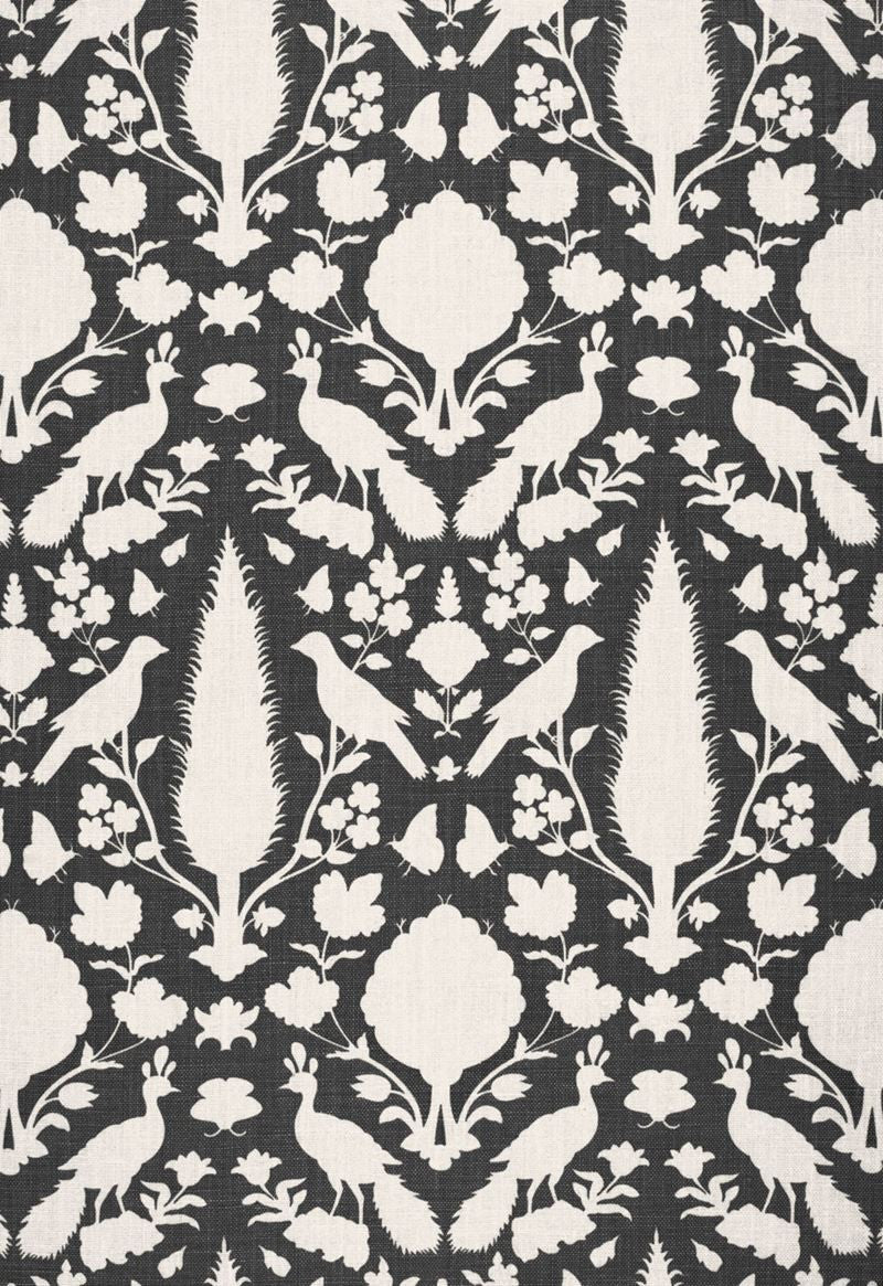 FSchumacher Fabric 173563 Chenonceau Charcoal