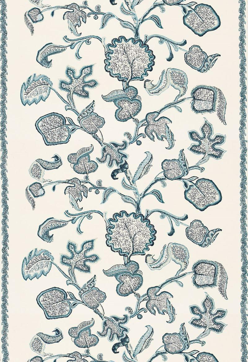FSchumacher Fabric 173610 Palampore Block Print Sapphire