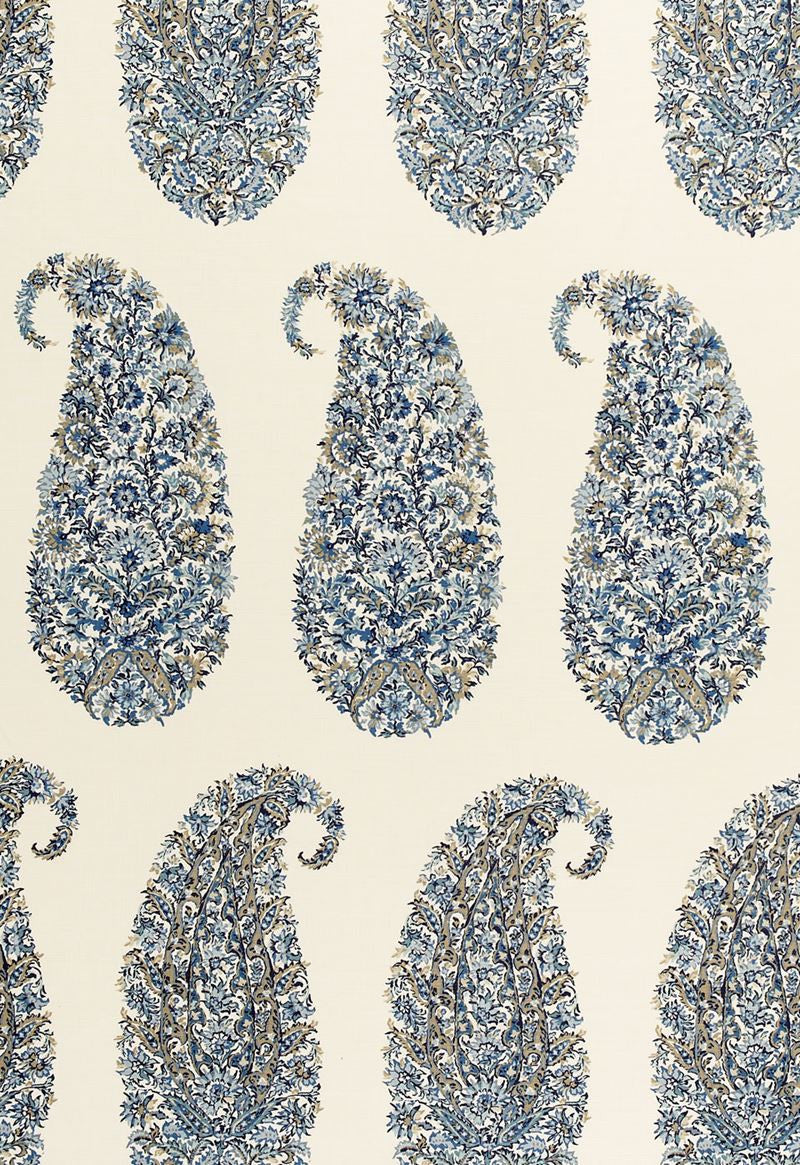 FSchumacher Fabric 173783 Shirala Paisley Delft