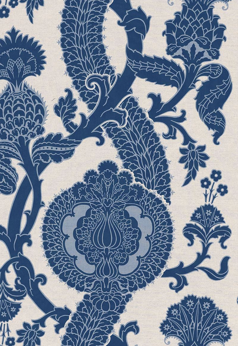 FSchumacher Fabric 173902 Shalkar Indigo