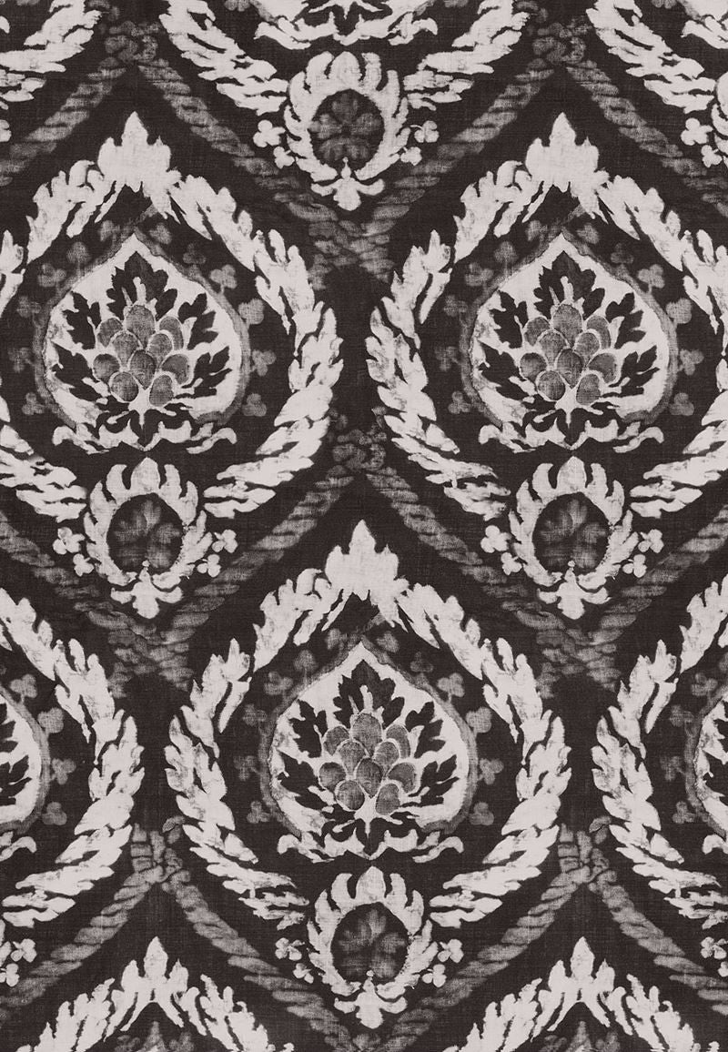 FSchumacher Fabric 173950 Abaza Resist Charcoal