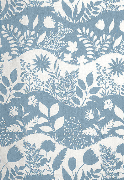 FSchumacher Fabric 173973 Good Day Sunshine China Blue