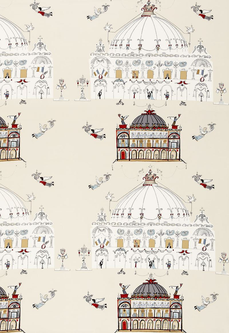 FSchumacher Fabric 174001 Opera Natural