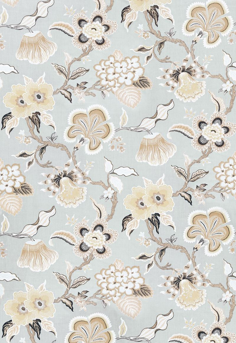 FSchumacher Fabric 174030 Hothouse Flowers Mineral