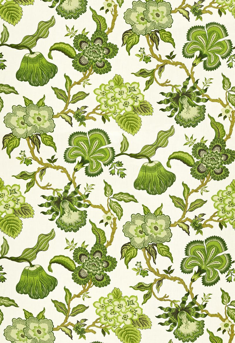 FSchumacher Fabric 174032 Hothouse Flowers Verdance