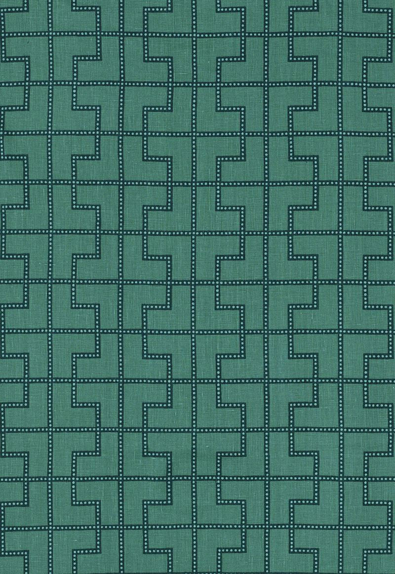 FSchumacher Fabric 174046 Bleecker Peacock