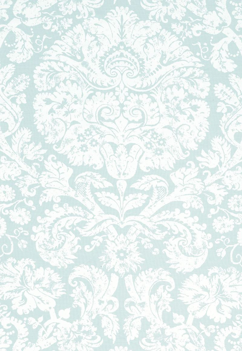 FSchumacher Fabric 174132 Barresa Damask Aqua