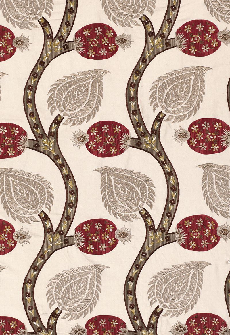 FSchumacher Fabric 174182 Nurata Embroidery Stone