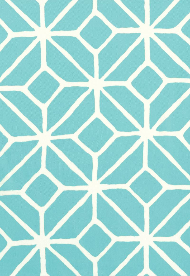 FSchumacher Fabric 174230 Trellis Print Pool