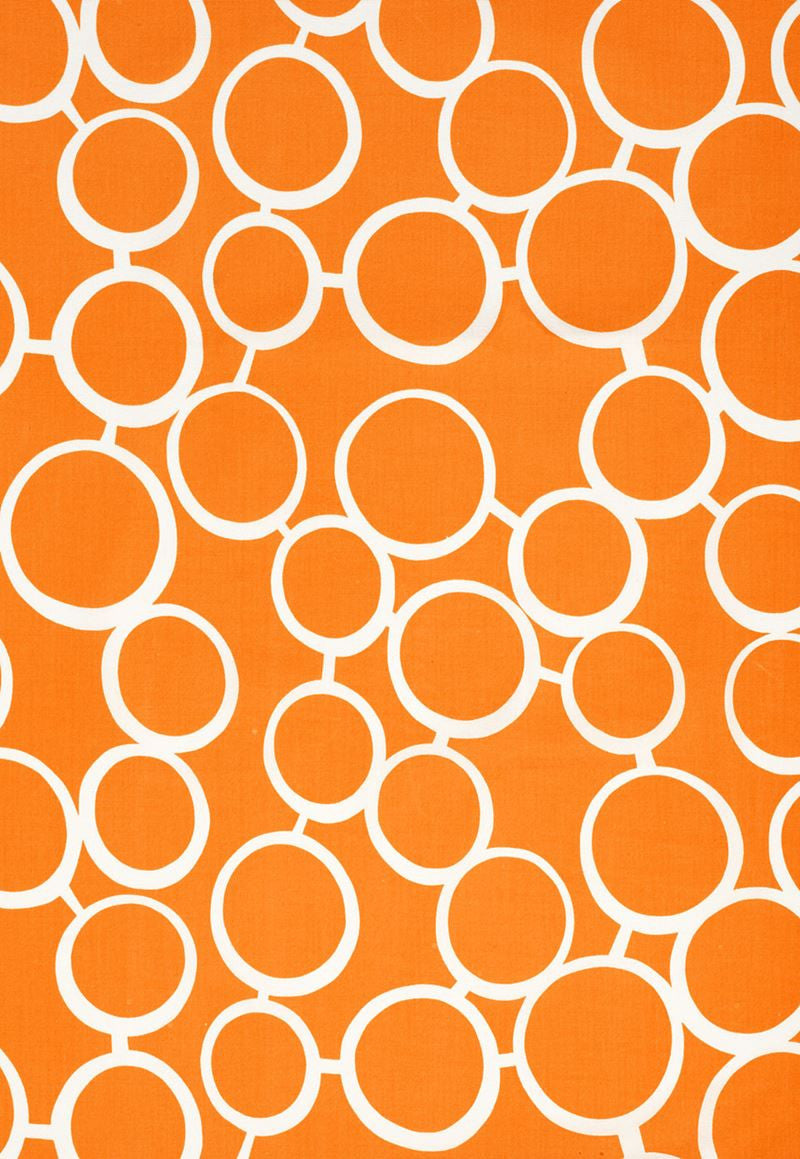 FSchumacher Fabric 174292 Sunglass Print Orange
