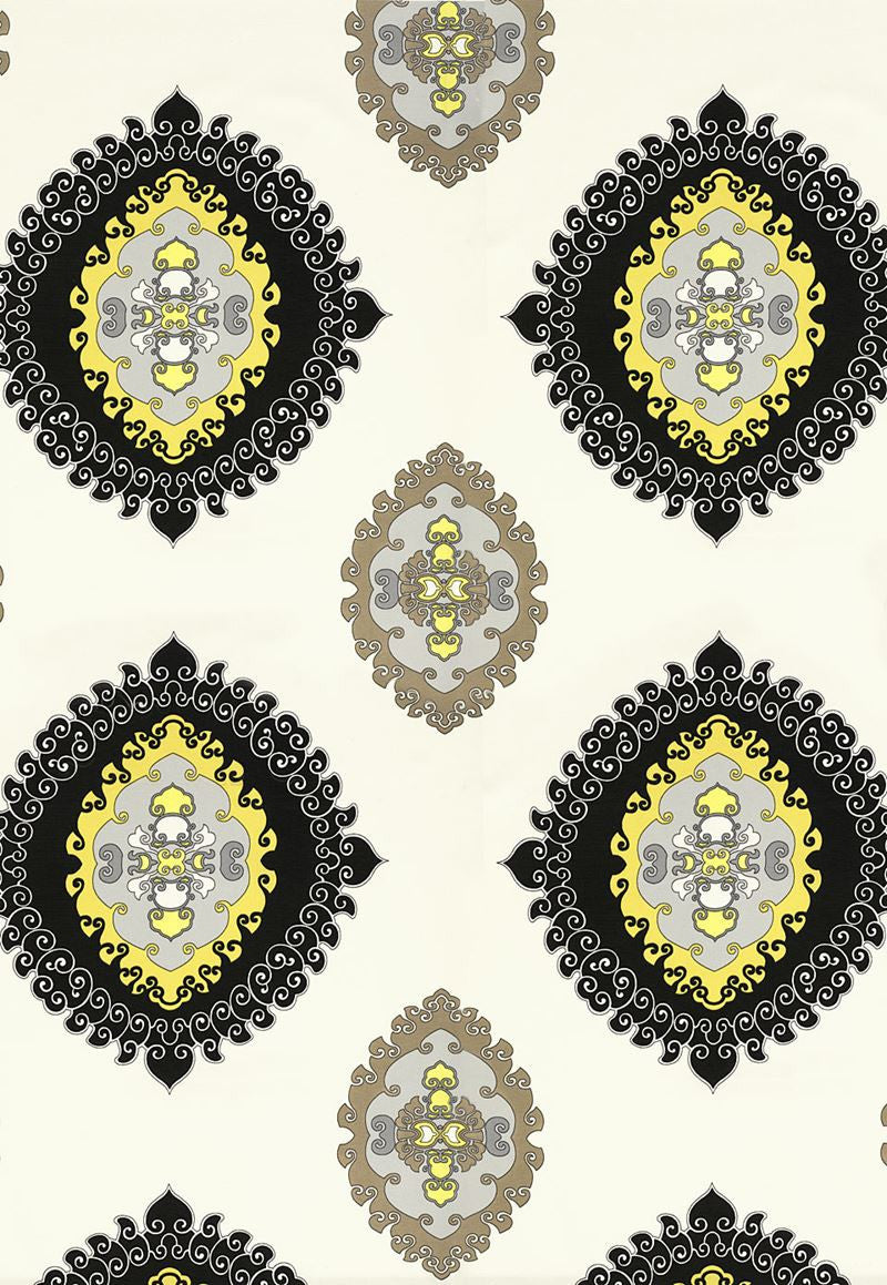 FSchumacher Fabric 174322 Super Paradise Print Driftwood