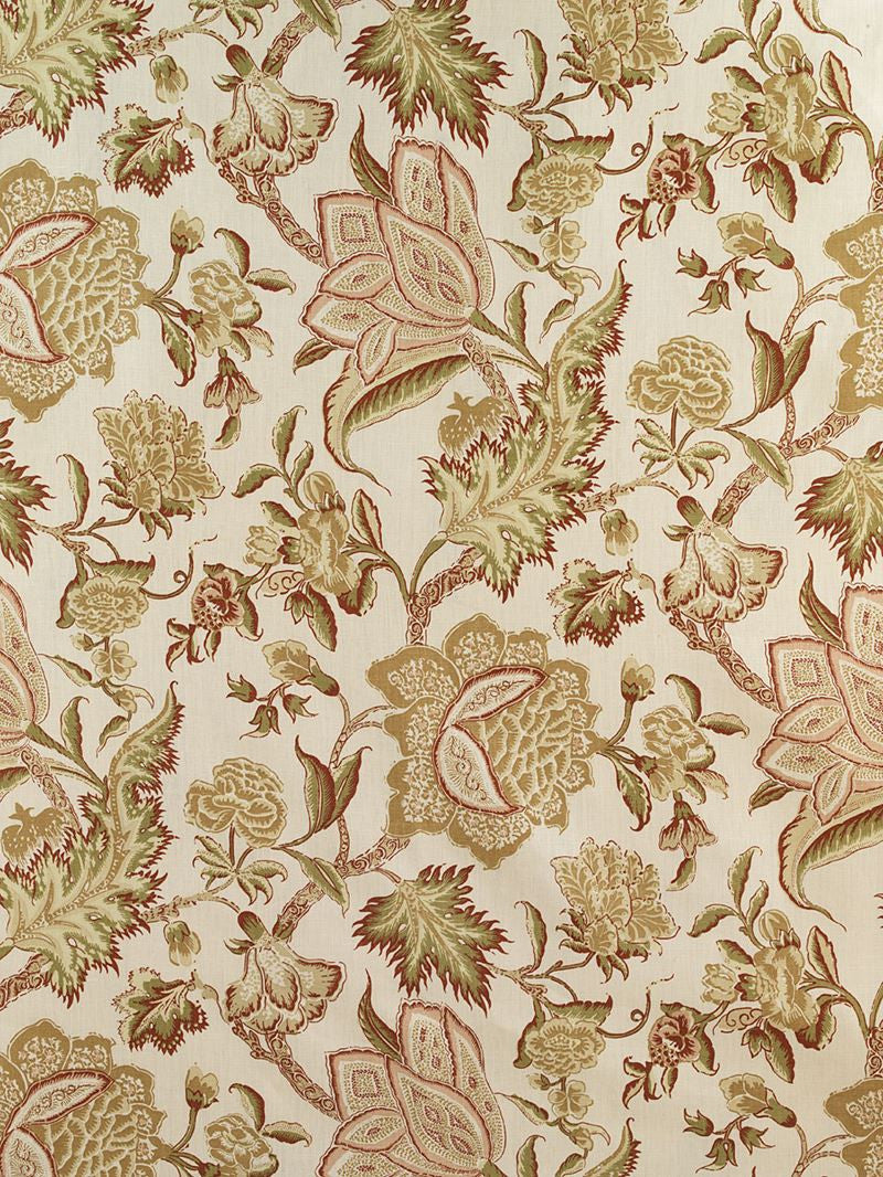 FSchumacher Fabric 174341 Ceylon Floral Vine Antique