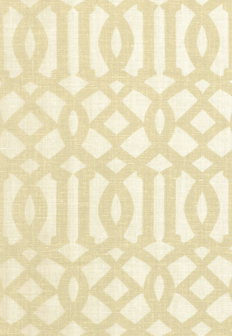 FSchumacher Fabric 174412 Imperial Trellis II Sand, Ivory