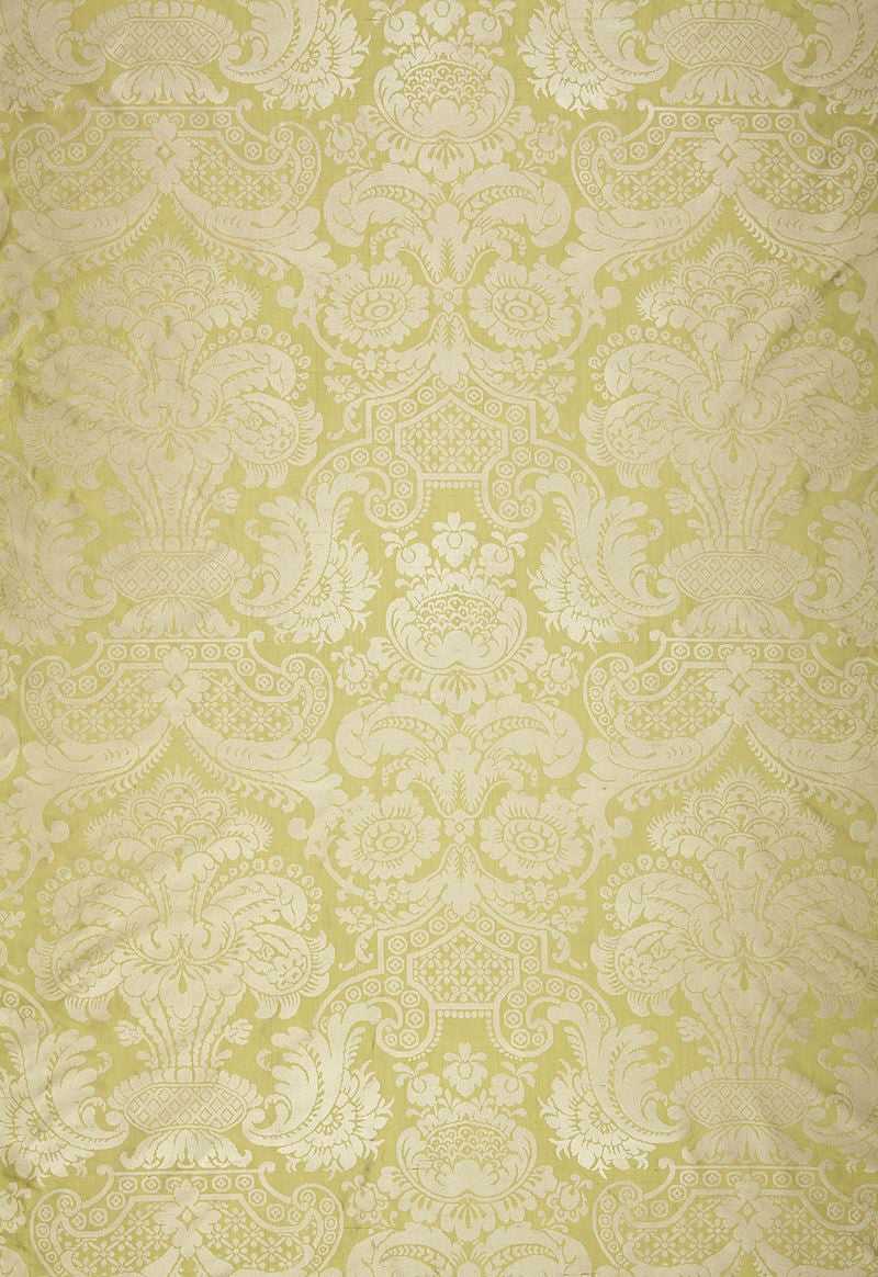 FSchumacher Fabric 174421 Padova Damask Print Celadon