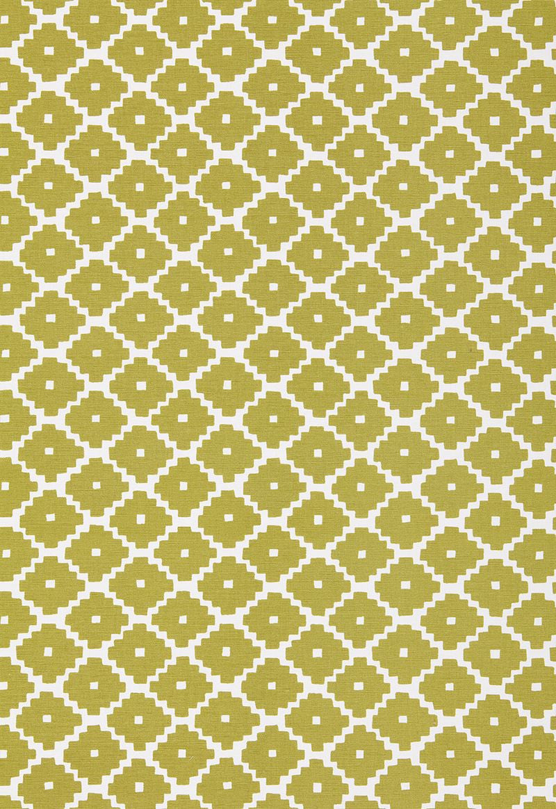 FSchumacher Fabric 174483 Ziggurat Chartreuse