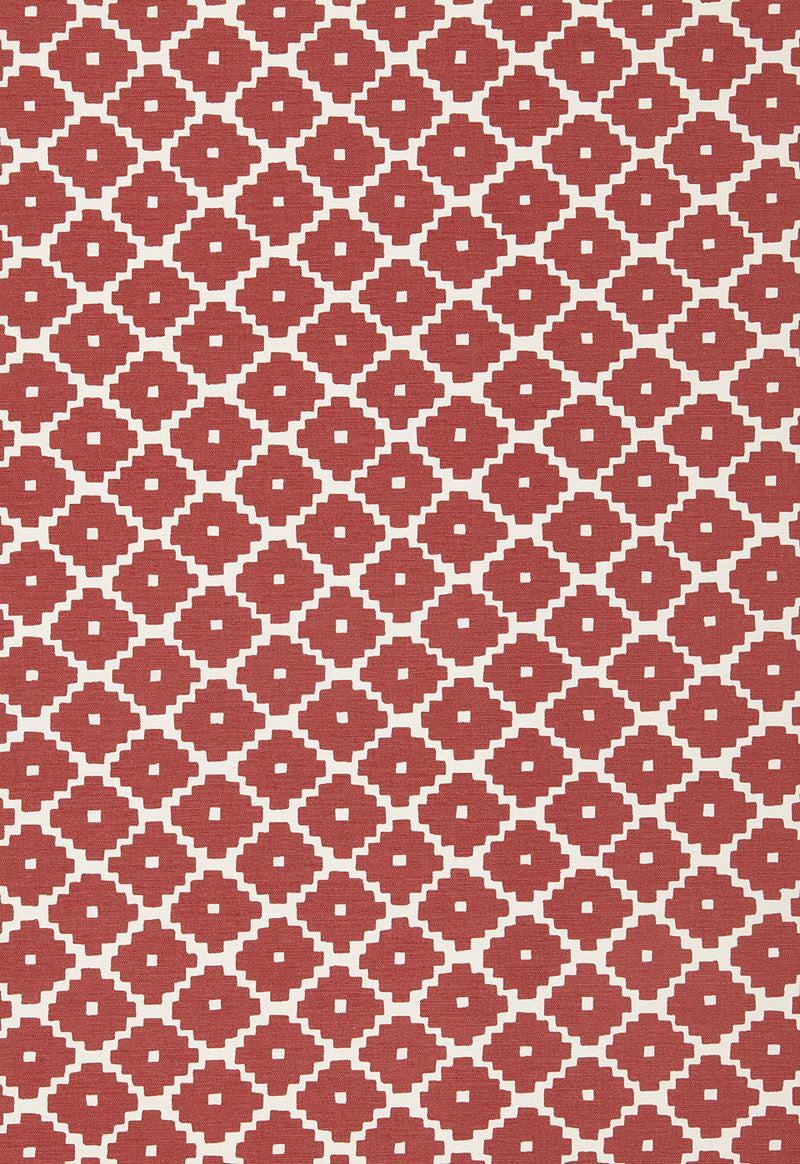 FSchumacher Fabric 174484 Ziggurat Ruby