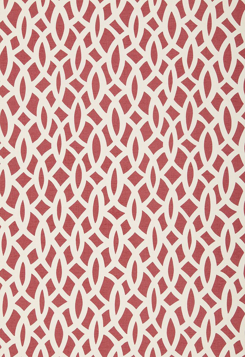 FSchumacher Fabric 174493 Chain Link Cerise