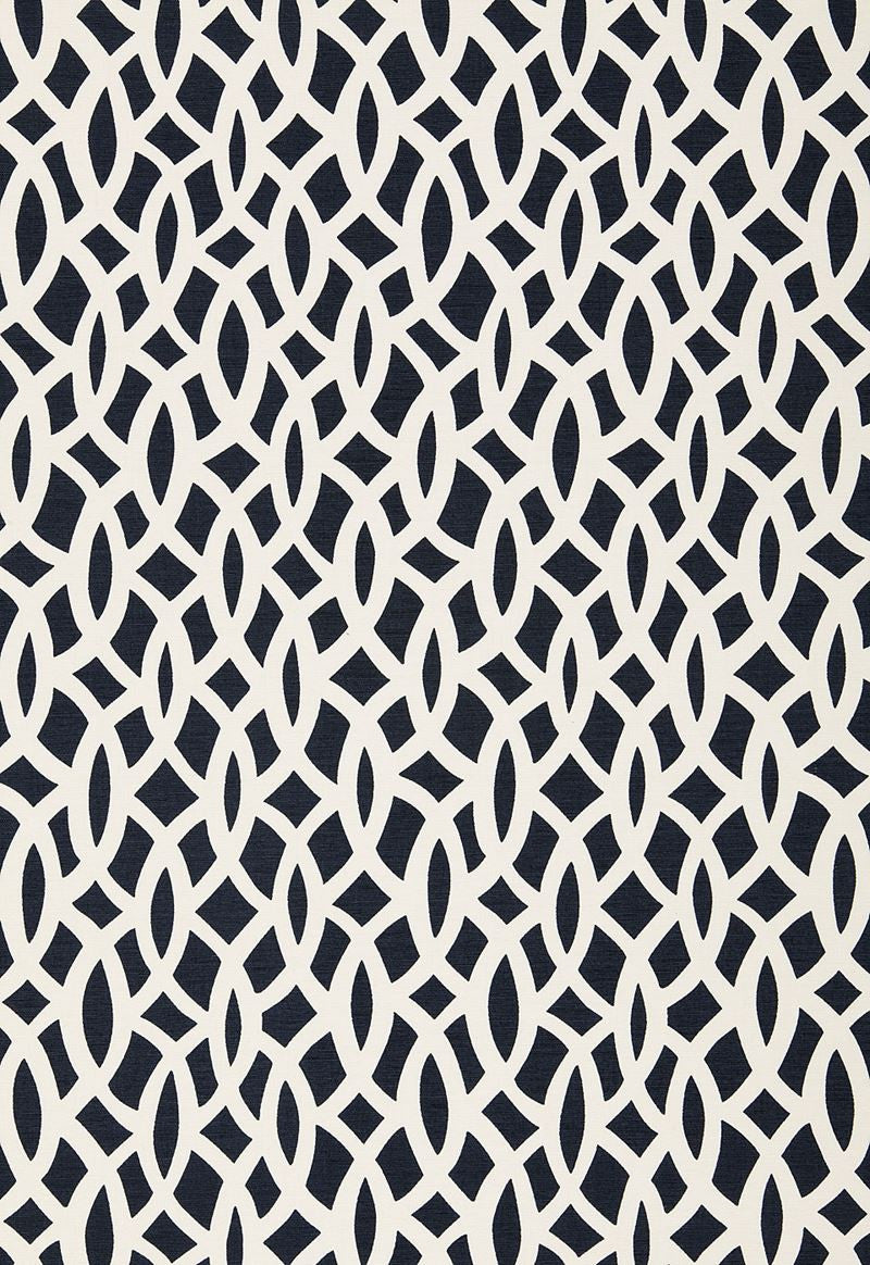 FSchumacher Fabric 174495 Chain Link Navy