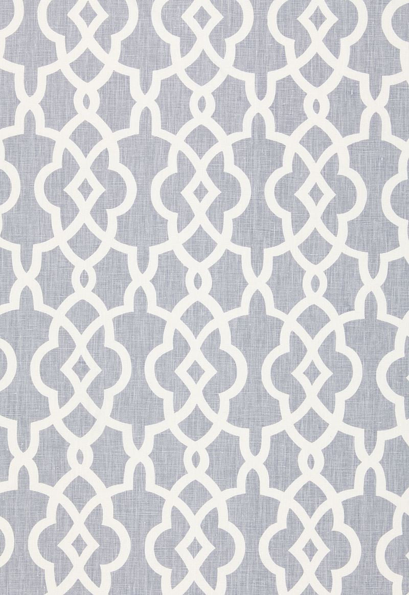 FSchumacher Fabric 174592 Summer Palace Fret Wisteria