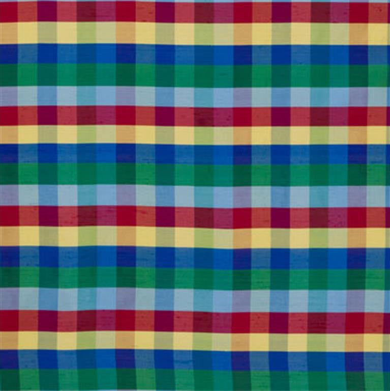 Kravet Couture Fabric 17599.540 Chanti Silk Plaid Stained Glass