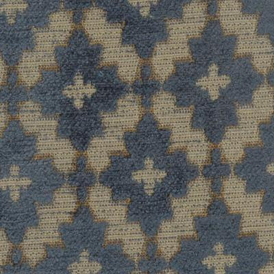 HC Monogram Fabric 190054H-5 Ingram Blue
