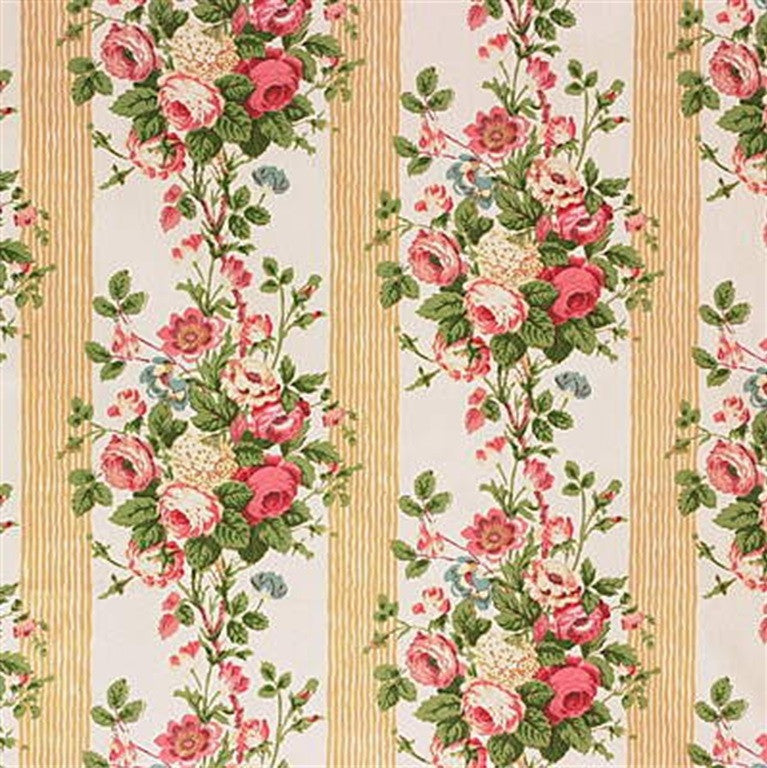 Lee Jofa Fabric 2002100.4 Romsey Print Gold