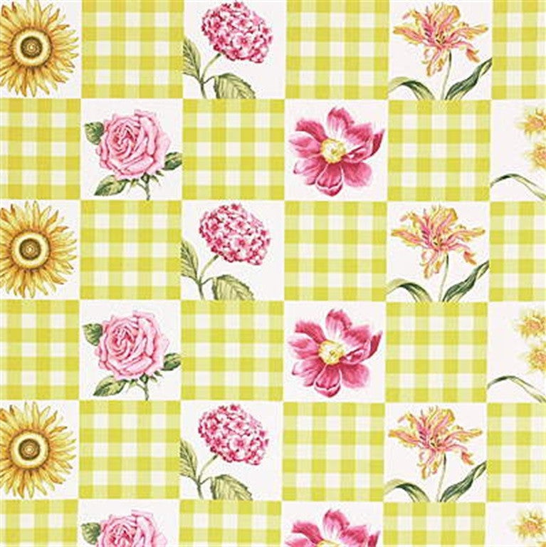 Lee Jofa Fabric 2002217.40 Garden Grid Pri Yellow