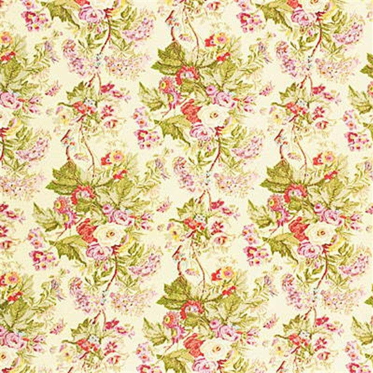 Lee Jofa Fabric 2003183.407 Challis Bouquet Pnk/Maize