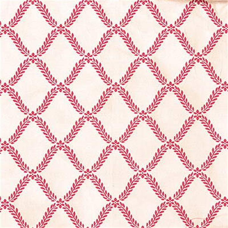 Lee Jofa Fabric 2004017.19 Ainsley Trellis Poppy