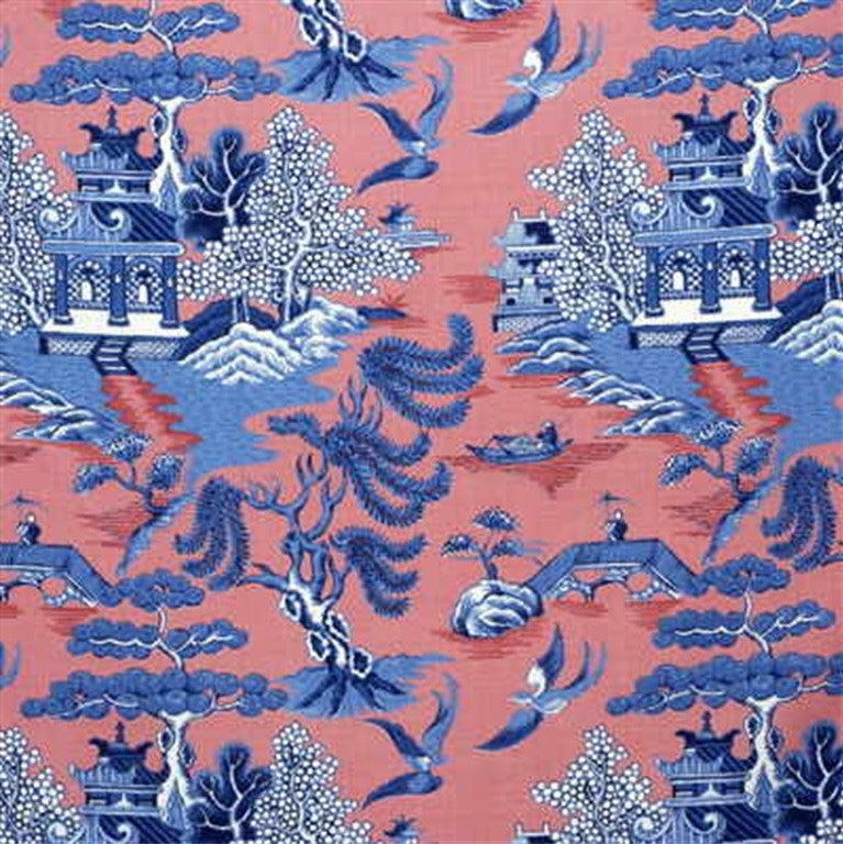 Lee Jofa Fabric 2004031.519 Willow Pattern Blue On