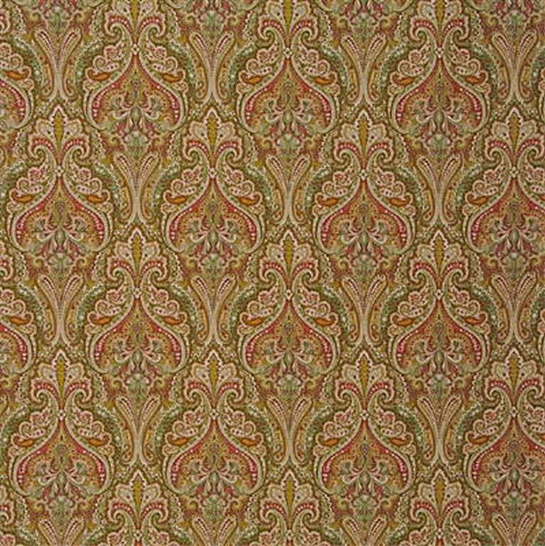 Lee Jofa Fabric 2004091.37 Clive Paisley H Coral &