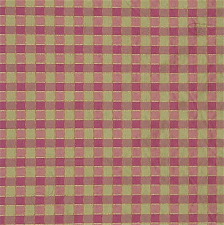Lee Jofa Fabric 2005128.37 Penrith Check Rose/Leaf