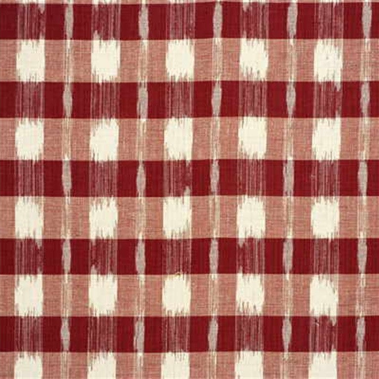 Lee Jofa Fabric 2006146.19 Indra Check Garnet