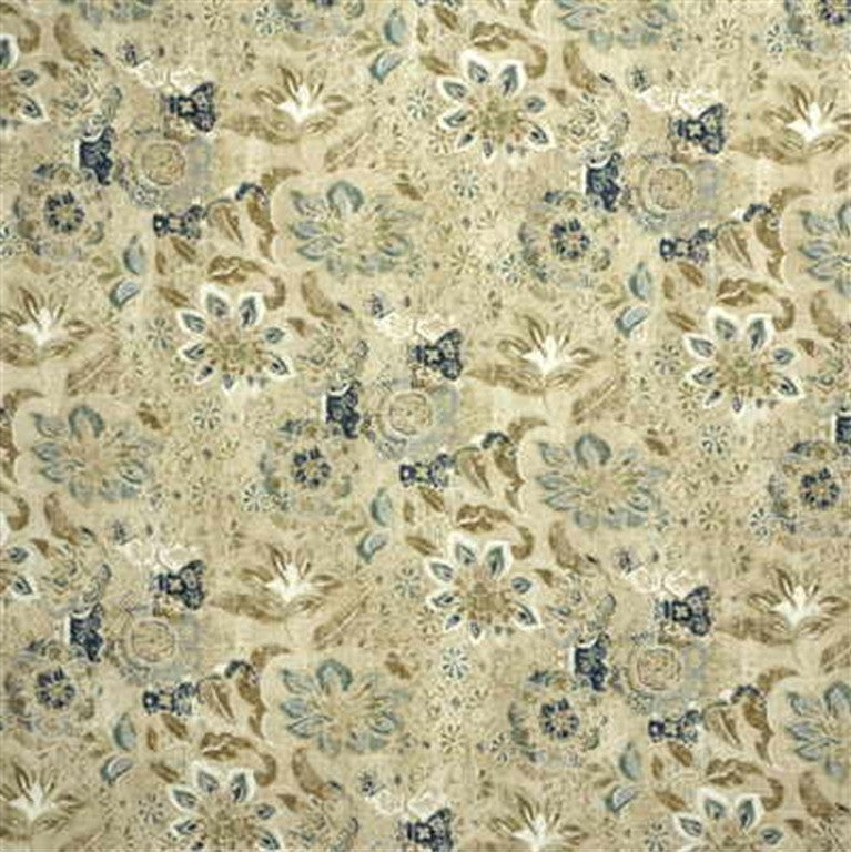 Lee Jofa Fabric 2007159.513 Woodcut Green/Blue